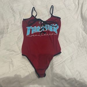 THRASHER + LAZYDAZE Lace-up Bodysuit